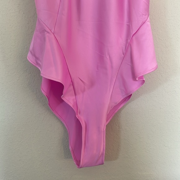 SKIMS STRETCH SATIN LACE TEDDY SM - Picture 4 of 7